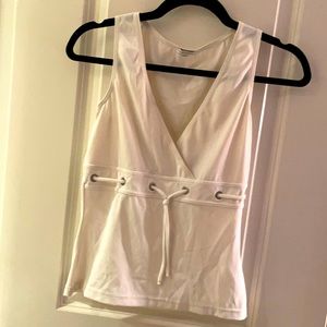 Burberry v-neck tank top white size medium